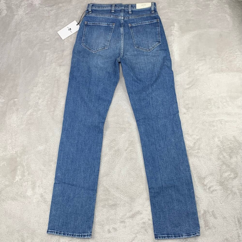 NWT 7 For All Mankind Jeans Easy Slim Embroidered Womens 24 Boho Festival $278 - Picture 2 of 16